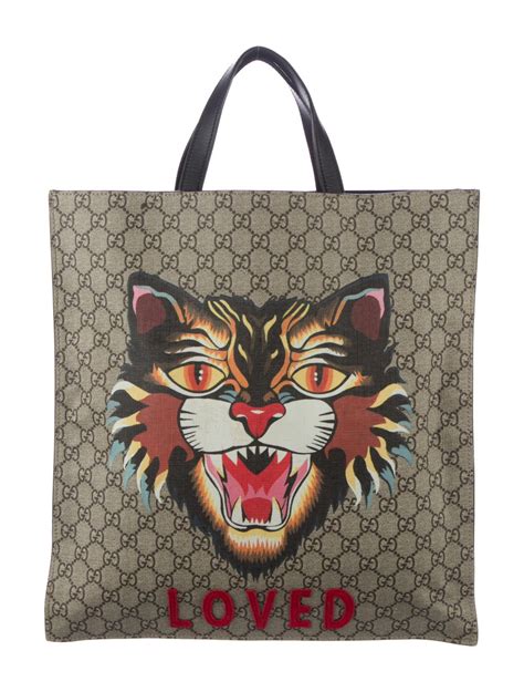 gucci angry cat tote|Gucci clothing for kids.